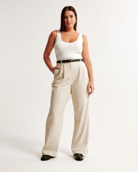 Women's Curve Love A&F Sloane Tailored Brushed Suiting Pant | Women's Bottoms | Abercrombie.com Women's Bottoms, American Clothing, American Apparel, Love A, Abercrombie Fitch, Womens Bottoms, Create Your, Sign Up, Pants For Women