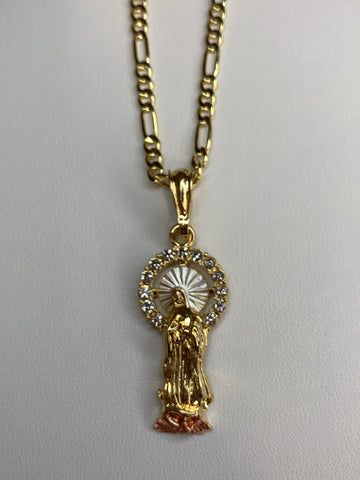 Mahi Jewelry - Gold Plated Virgin Mary Collection - Free Shipping On All Orders Angel Halo, Virgin Mary Necklace, Halo Necklace, Catholic Jewelry, Butterfly Necklace, Virgin Mary, Tri Color, Special Gifts, Halo