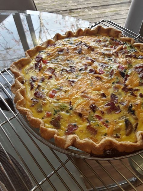 Bakerlady Julia Child Quiche, Spinach Mushroom Quiche, Recipes Quiche, Meal Vegetarian, Mushroom Bacon, Recipes Veggie, Mushroom Quiche, Breakfast Quiche Recipes, Spinach Mushroom