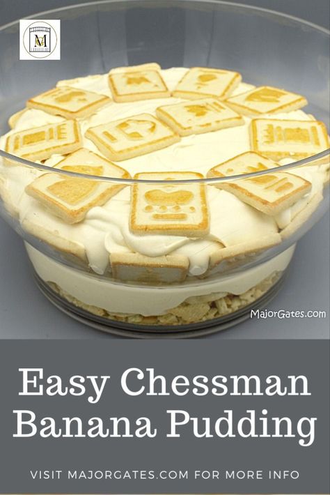 Learn how to make the best Chessman Banana Pudding that is light and creamy. #easydesserts #BananaRecipes #Sweets Chessman Banana Pudding, Banana Recipes, Pudding Recipes, Banana Pudding, Easy Baking, Easy Desserts, Donuts, I Love, Baking