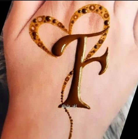 F Alphabet, F Letter, Mehndi Design, Alphabet, Design