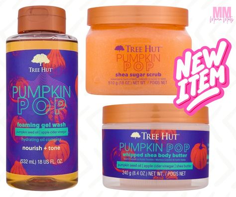 🎃 Tree Hut fans! Check out the newly released Pumpkin Pop scent, just in time for Fall! Choose from body butter, sugar scrub and gel wash! Shop 🔗 in bio #ad #mmf08132024 Shop all MMF Deals: mamamatzfinds.com Pumpkin Pop Tree Hut, Tree Hut Fall Scents, Pumpkin Tree, Pumpkin Scent, Boo Basket, Pumpkin Seed Oil, Sugar Scrubs, Shea Body Butter, Fall Scents