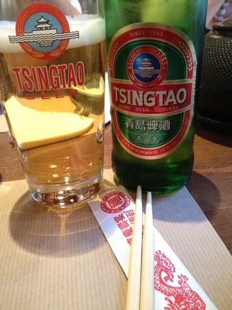 china beer, chinese food, tsingtao Chinese Beer, Beer Aesthetic, Beers Of The World, Ketchup Bottle, Chinese Food, Beer Bottle, Beverage Can, Hong Kong, New Zealand