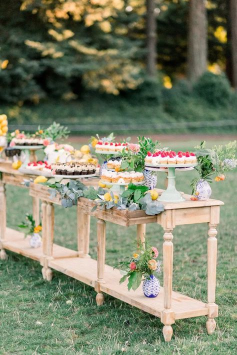 Wedding Cake Display Table, Farmers Market Wedding, Sweet Table Wedding, Best Friends Wedding, Oregon Garden, Table Photography, April Wedding, Soft Spoken, Wedding Dessert Table