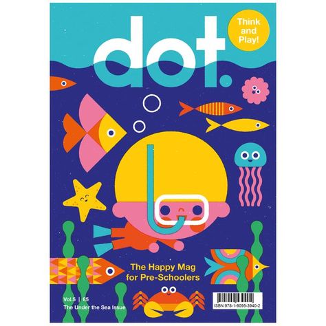 DOT Magazine for Kids 05 Art Pictures Ideas, Kids Graphic Design, Unique Kids Toys, Fish Graphic, Unique Toys, Magazines For Kids, Children's Art, Toddler Art, Kids Poster