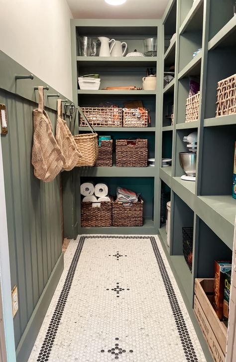 Conquering the Pantry: 3 (Actually Doable) Tips for Busy Moms - dress cori lynn Kitchen Backdoor, Pantry Inventory Printable, Utility Pantry, London Cottage, Kitchen Roman Shades, Shade Tutorial, Roman Shade Tutorial, Cordless Roman Shades, Pantry Laundry