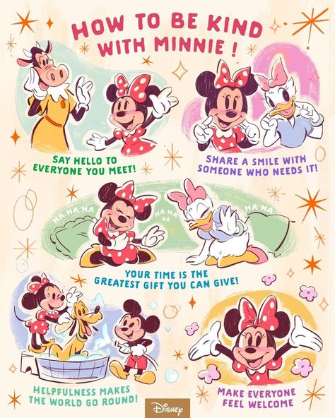 Minnie Mouse on Instagram: “Kindness is always in style! 💗 Pay it forward today with these kindness tips from Minnie!” Disney Project Life, Be More Positive, Disney Classroom, Disney Images, Disney Things, Wallpaper Iphone Disney, Pinturas Disney, Disney Life, Disney Aesthetic