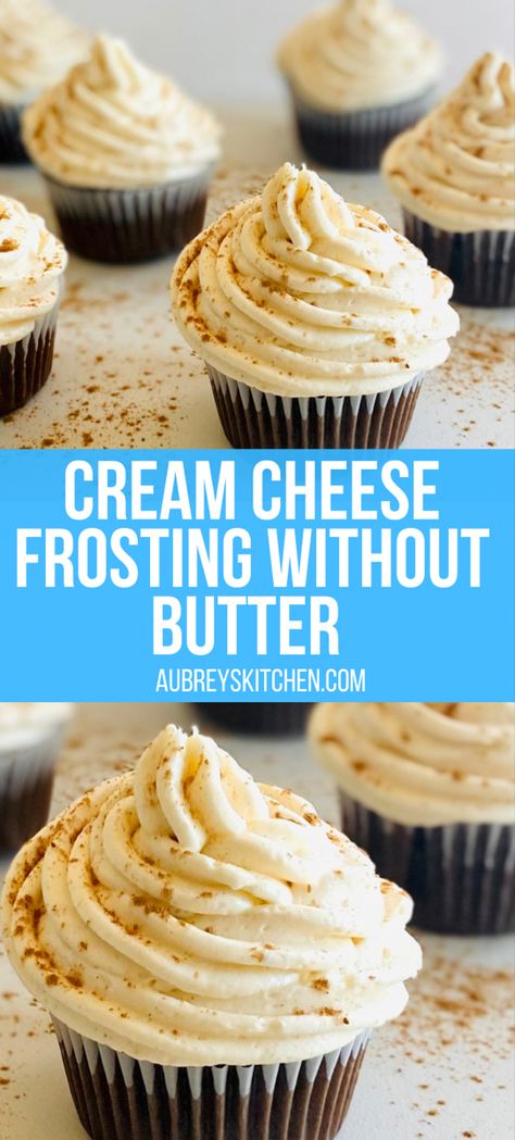 Frosting Recipes Without Butter, Best Cream Cheese Frosting Not Too Sweet, Desserts Without Butter, Cinnamon Cake Cream Cheese Frosting, Cream Cheese Frosting Without Butter, Cinnamon Cupcakes Cream Cheese Frosting, Tangy Cream Cheese Frosting, Easy Frosting Recipe, Frosting Without Butter