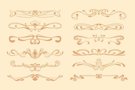 Free Vector | Hand drawn art nouveau frame design Art Nouveau Elements, Art Nouveau Borders, Art Nouveau Frame, Vector Hand, Hand Art Drawing, Frame Design, Premium Vector, Borders, Graphic Resources