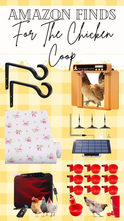 Looking to spruce up the chicken coop? Here are some great Amazon finds for chickens Diy Chicken Coop Bedding, Organizing Chicken Coop Supplies, Diy Chicken Bedding, Amazon Chicken Coop, Chicken Coop Deodorizer Diy, Great Amazon Finds, Raising Chicks, Chicken Keeping, Chicken Coop Designs