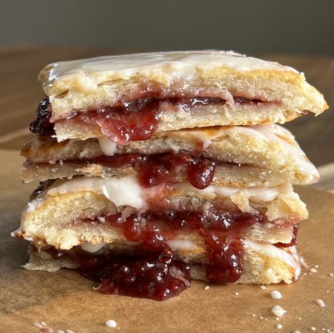 Giant Sourdough Pop Tart — Well Made by Kiley Discard Pop Tarts, Using Sourdough Discard, Easy Sourdough Bread Recipe, Whipped Honey, Fruit Compote, Pop Tart, Cinnamon Butter, Sourdough Discard, Pastry Tart