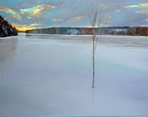 David Lidbetter, Mary Pratt, Winter Paintings, Snow Landscape, Abstract Landscapes, Winter Painting, Just Wait, Sky Painting, Canadian Art