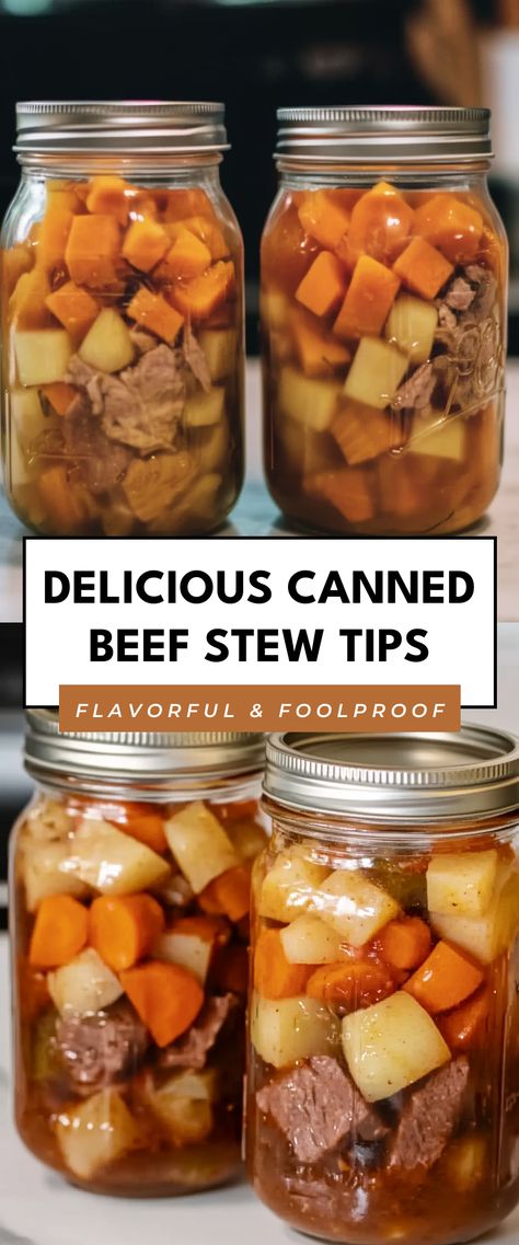 Image for Delicious Canned Beef Stew Tips Canned Beef Stew, Stew Stove Top, Beef Stew Stove, Canned Beef, Beef Stew Stove Top, Stews Recipes, Stewed Potatoes, Beef Stew Recipe, Vegetable Protein