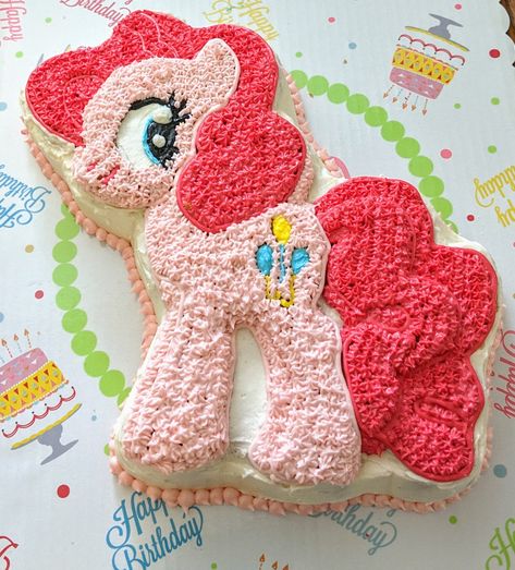 Pinky Pie Cupcakes, Pinky Pie Birthday Cake, Pinky Pie Cake, Rainbow Chip Cake, Pinkie Pie Birthday, Pie Birthday Cake, Pinkie Pie Cake, My Little Pony Birthday Cake, Pinkie Pie Party