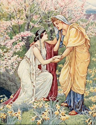 Solstice Myths/ Legends — The Solstice Lady Demeter And Persephone, History Curriculum, Ancient Greek Art, Greek Gods And Goddesses, Greek Mythology Art, Art And Literature, Homeschool History, Hades And Persephone, Roman Mythology