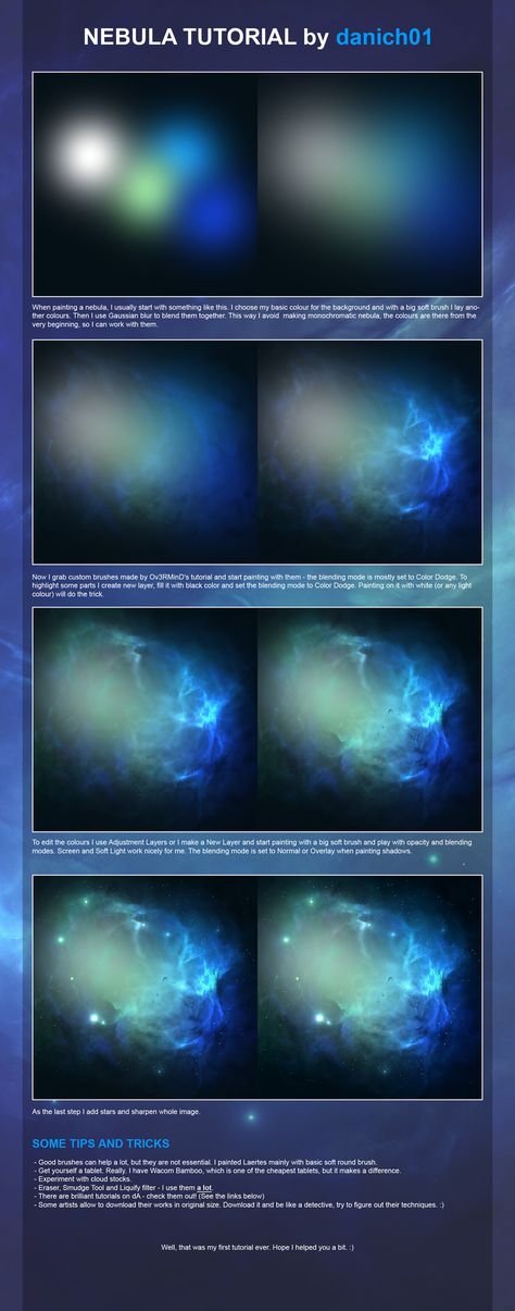 Nebula Tutorial Lumiere Photo, Hur Man Målar, Art Things, Digital Painting Tutorials, Poses References, Drawing Tutorials, Digital Art Tutorial, Painting Tips, Photoshop Tutorial