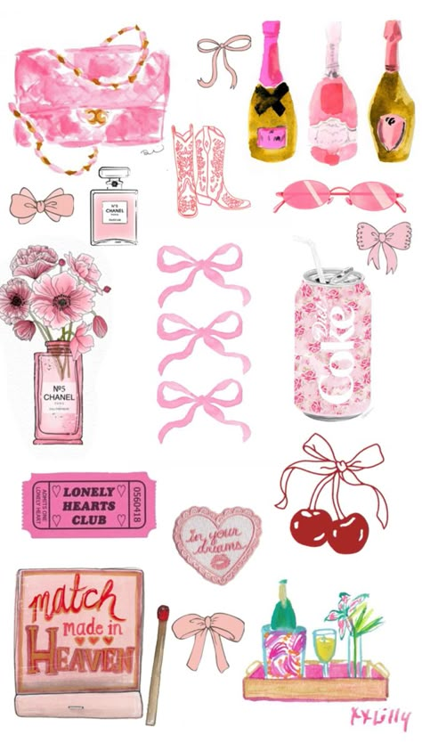 Pink collage girly aesthetic Girly Scrapbook, Pink Collage, Collage Scrapbook, Scrapbook Printing, Whatsapp Wallpaper, Girly Aesthetic, Iphone Wallpaper Photos, Iphone Wallpaper Themes, Apple Watch Wallpaper