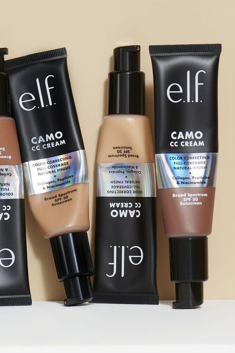 It applies beautifully with a brush, fingertips, or a sponge. @elfcosmetics #ad Drugstore Beauty Products, Skin Care Benefits, Elf Cosmetics, Beauty Products Drugstore, Facial Moisturizers, Smoother Skin, Cc Cream, Foundation Brush, Spf Sunscreen