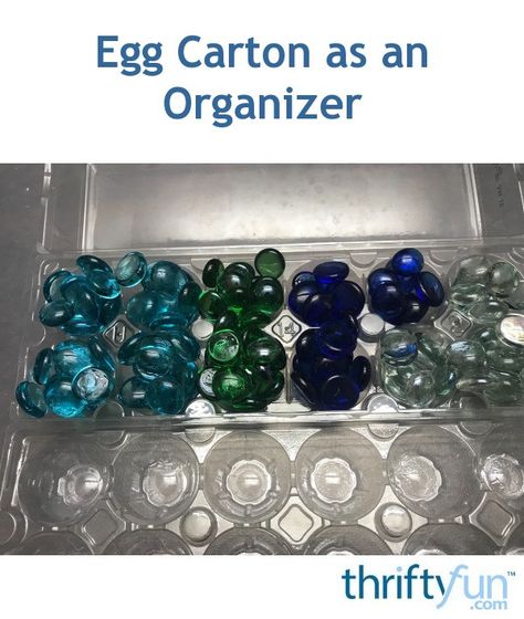 If you have a clear egg carton - you can use it as an organizer for your crafts. For me, I have my accent gems organized in here (even by color). I wrapped a rubber band around the egg carton, just in case someone else picks it up and doesn't realize it's a bit heavy. Plastic Egg Carton Crafts, Egg Cartons, Egg Carton Crafts, Plastic Eggs, Egg Carton, The Egg, Rubber Band, Rubber Bands, Clear Plastic