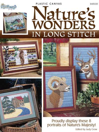 Nature's Wonders in Long Stitch $6.95 Plastic Canvas Designs, Beautiful Nature Photos, Free Cross Stitch Designs, Long Stitch, Plastic Canvas Books, Stitch Pictures, Plastic Canvas Patterns Free, Plastic Canvas Crafts, Canvas Projects