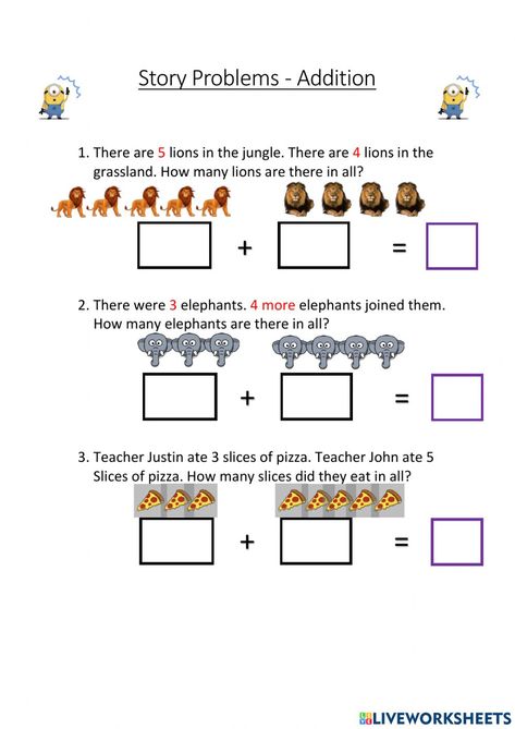 1st Grade Math Worksheets Word Problems, Maths Word Problem Grade 1, Addition Word Problems Grade 1, Story Sums Class 2 Subtraction, Addition Story Sums For Grade 1, Math Story Problems First Grade Addition And Subtraction, Class 1 Maths, Worksheets For Class 1, Addition Words