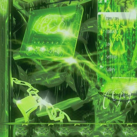 Y2k Photography, Neon Y2k, Mood Board Aesthetic, Toxic Waste, Green Y2k, Dark Green Aesthetic, Frutiger Aero, Cyberpunk Aesthetic, Green Collection