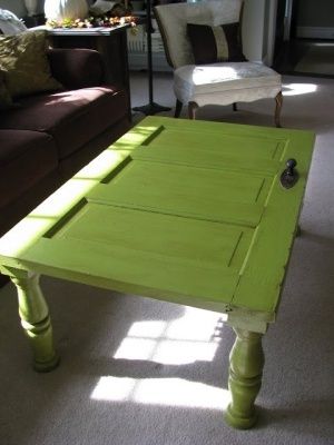 10 creative ways to reuse old doors – Cottage Life Door Coffee Tables, Salvaged Doors, Door Table, Doors Repurposed, Old Door, Old Doors, Redo Furniture, Repurposed Furniture, Wooden Doors