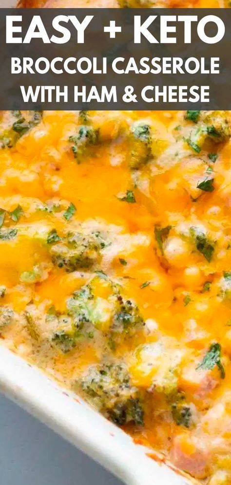 Keto Ham Casserole, Keto Broccoli Casserole, Casserole With Ham, Ham And Cheese Casserole, Veggie Meat, Kasey Trenum, Clean Meals, Keto Broccoli, Keto Casseroles