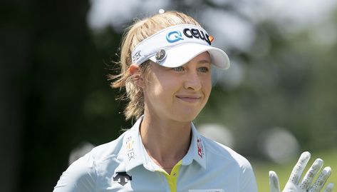 There are two gorgeous, tall and blond American sisters playing on the LPGA Tour: 27-year-old Jessica Korda who’s listed as 5’11” and 22-year-old Nelly Korda who’s 5’10”. They are the daughters of retired Czech professional tennis players Petr Korda (1998 Australian Open winner) and Regina Rajchrtová. When not competing, as they’re doing this weekend at the Diamond Resorts […] Nelly Korda, 80s Party Outfits, Athletic Dresses, Michelle Wie, Lpga Tour, Sister Poses, Professional Tennis Players, Kardashian Family, Women Golfers