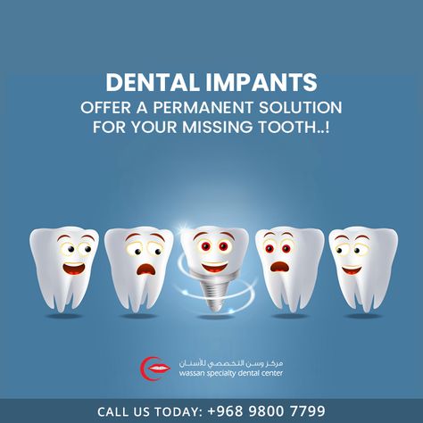 Dental Implants Advertising, Teeth Poster Design, Dental Infographics, Dental Post, Dental Ads, Teeth Replacement, Dental Pictures, Dental Branding, Dental Advertising