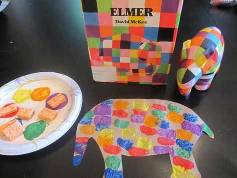 Book and activity for Elmer the Elephant book.  Great book about diversity. Elmer The Elephant, Diversity Activities, Books With Activities, Elmer The Elephants, Elephant Book, Books And Activities, Preschool Literacy, Preschool Books, Kindergarten Art