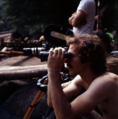 Werner Herzog "On location while shooting 'Aguirre, the Wrath of God', ca. 1972" Nosferatu The Vampyre, The Wrath Of God, Wrath Of God, Werner Herzog, Michelangelo Antonioni, Orson Welles, Rare Images, Movie Stills, Great Films