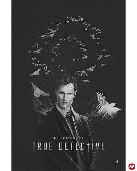 True Detective Poster, True Detective Art, True Detective Season 1, Detective Aesthetic, True Detective, Matthew Mcconaughey, Season 1, Detective, Digital Painting