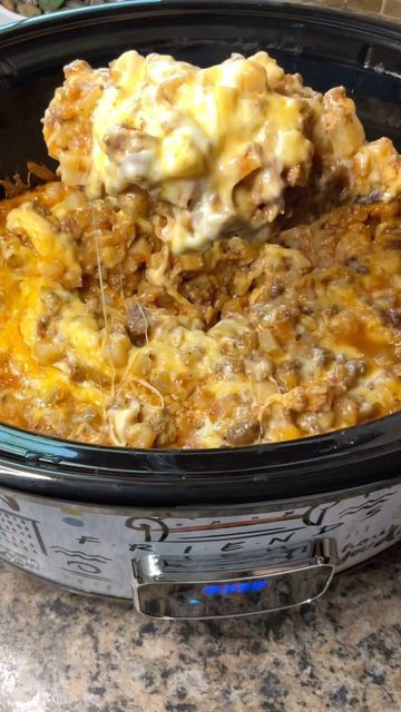 Tacos Casserole, Crockpot Tacos, Carman Wilken, Dinner Potatoes, Casserole Crockpot, Crockpot Casserole, Crock Pot Tacos, Taco Casserole, Beef And Noodles