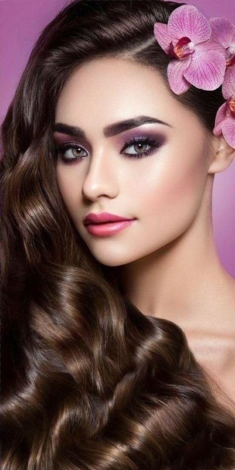 Birthday Background Design, Beauty Salon Posters, Hairstyles And Colors, Backgrounds Girly, Beauty Makeover, Beauty Posters, Flowers In Her Hair, Bridal Photoshoot, Beauty Parlor