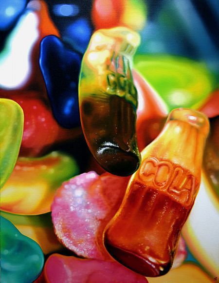 Amazingly realistic oil paintings by Sarah Graham Juan Sanchez Cotan, Sarah Graham, Sweet Drawings, Food Project, Realistic Oil Painting, Food Artists, Candy Art, Food Painting, Food Projects