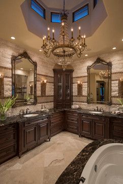 حوض الحمام, Tuscan Bathroom, Mediterranean Bathroom, Fancy Bathroom, Bathroom Design Luxury, Dream Bathrooms, Dream House Interior, Bathroom Remodel Master, House Bathroom