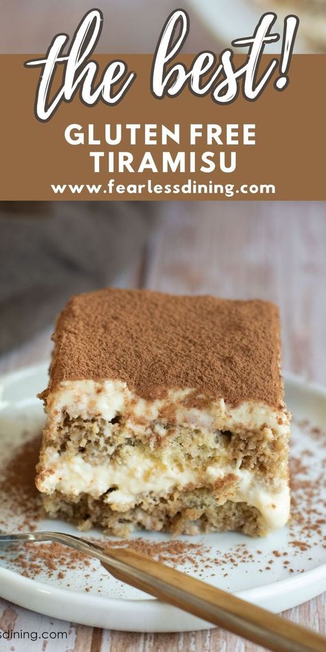 Gluten Free Tiramisu Recipe, Dessert Recipes Gluten Free, Gluten Free Sponge Cake, Italian Dessert Recipes, Gluten Free Tiramisu, Coffee Liquor, Cookies Sans Gluten, Gluten Free Cake Recipe, Italian Recipes Dessert