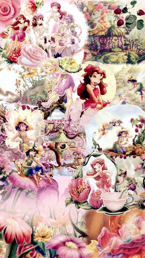 #pixiehollow #gardenfairy #disney #fairy Disney Fairies Wallpaper, Fairies Wallpaper, Fairy Tales Aesthetic, Tinkerbell Wings, Tinkerbell Wallpaper, Disney Fairies Pixie Hollow, Collage Wallpapers, Fae Art, Princess Makeover