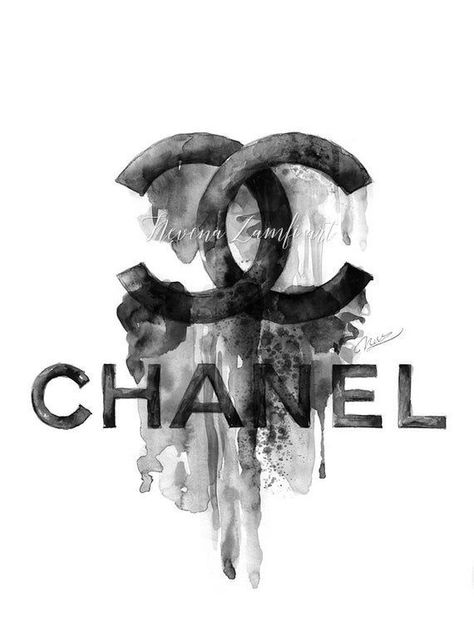 Dripping Logo, Mode Logos, Mode Logo, Chanel Poster, Chanel Wallpaper, Chanel Wallpapers, Chanel Wall Art, Vintage Foto's, Chanel Print