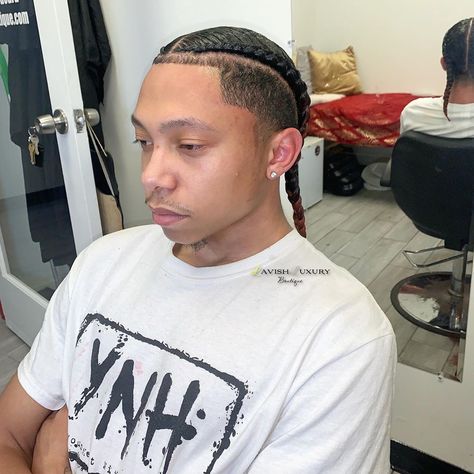 Lavish Luxury Boutique | Atl on Instagram: “My homie @ynhprimetime slid thru for a quick one two 💥 For this neat and quick braids pick Men’s Simple Cornrows at…” Ludacris Braids, Simple Cornrows, Quick Braids, Mens Braids Hairstyles, Mens Braids, First Second, Braids Hairstyles, Luxury Boutique, Work Hard