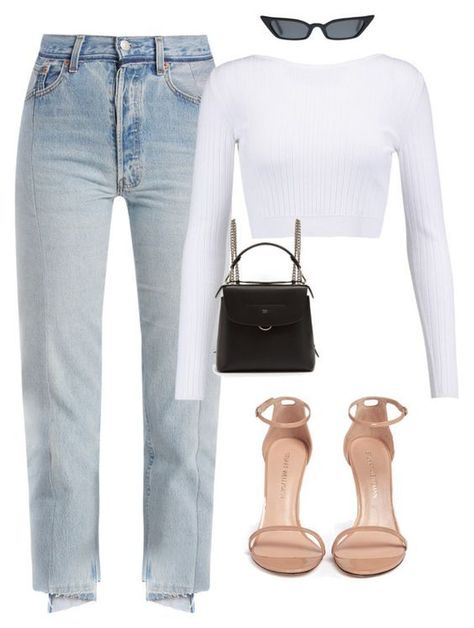 Nude Heels Outfit, White Top Outfit, White Top Jeans, Casual Heels Outfit, Soft Feminine Outfits, Feminine Outfits, Soft Feminine, Mini Handbag, Nude Heels