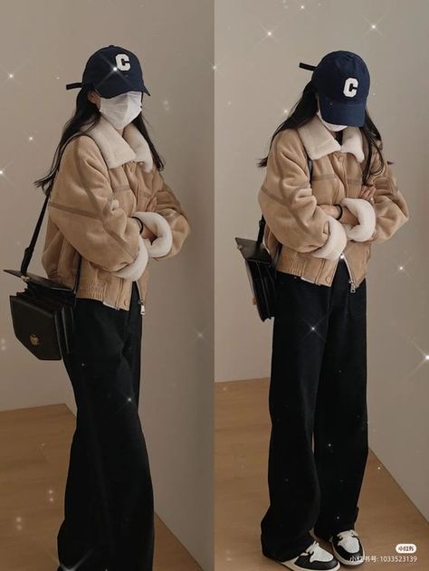 Winter Outfits In Korea Seoul, Korean Outfits For Winter, Korean Fashion Winter Casual, Korean Style Winter Outfits, Japan Ootd Winter, Korea Winter Outfit, Korean Winter Fashion Outfits, Korea Winter Fashion, Japan Outfit Winter