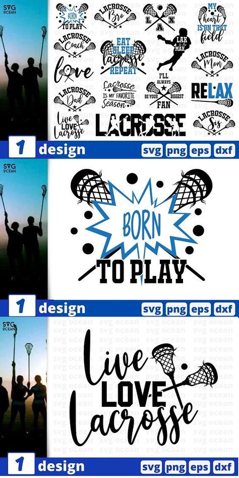 Lacrosse SVG Bundle #designinspiration #design #branding Lacrosse Svg Files Free, Lacrosse Shirt Ideas, Lacrosse Clipart, Lacrosse Svg, Lacrosse Mom Shirts, Outdoor Svg, Lacrosse Shirts, Button Making, Lacrosse Team