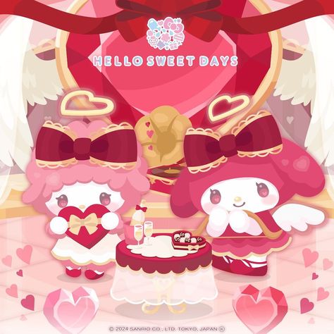 Hello Sweet Days | Let's send chocolate to those you love with all of your heart💝 「(Sakuranboya)」 #MyMelody #MYSWEETPIANO #Sanrio #HelloSweetDays | Instagram Hello Sweet Days, Sweet Days, Kawaii Games, Cocoppa Play, February 13, Sweetest Day, Sanrio Characters, I Wallpaper, Happy Valentine's