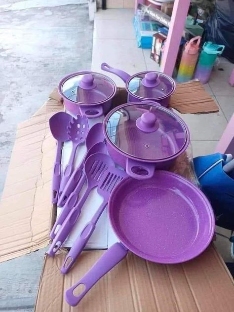 Purple Appliances, Purple Kitchen Decor, Purple Kitchen Accessories, Lavender Kitchen, Kitchen Decor Collections, Pretty In Purple, Purple Home Decor, Purple Kitchen, Purple Rooms