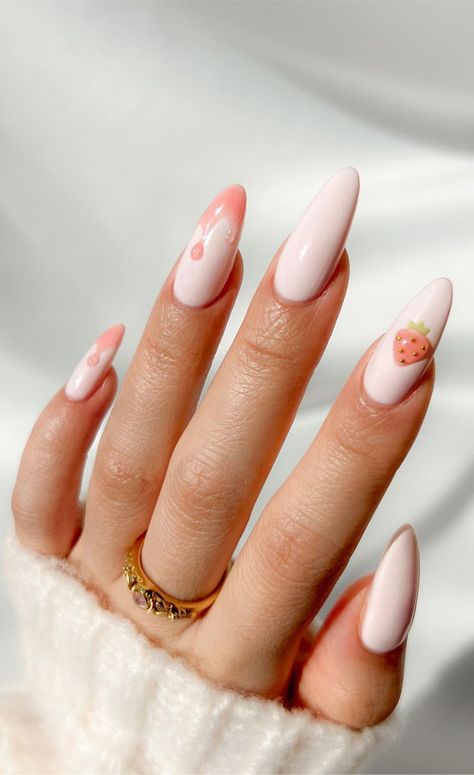 spring nail art, spring nails, nail art, nail trends, nail art inspiration, nail ideas Fur Nails, Nail Sunny, Nail Art Spring, Blue And Lavender, Strawberry Jelly, Spring Colours, Cute Spring Nails, Spring Nail Art, Nails Spring