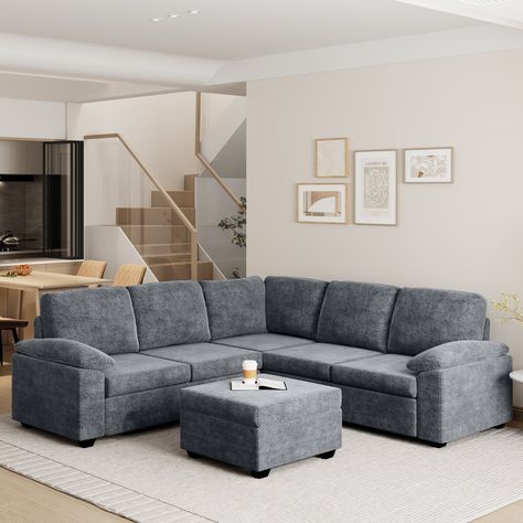 Product Overview: Elevate your living space with this luxurious 84"x84" U-shaped Velvet Sectional Sofa. With seating for up to six people, this modern corner couch offers ample space for family gatherings, relaxation, or hosting guests. Velvet Sectional Sofa, Shape Sofa, U Shaped Sectional Sofa, Couch With Ottoman, High Quality Sofas, Corner Couch, Upholstered Couch, Velvet Sectional, Large Families