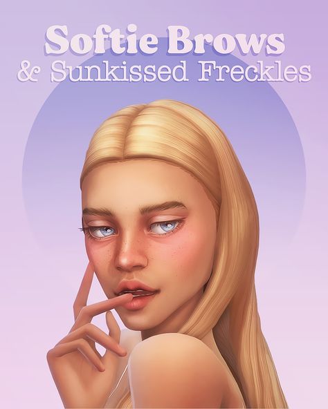 Softie Eyebrows & Sunkissed Freckles | Miiko on Patreon Sunkissed Freckles, Ts4 Mods, Cc Shopping, The Sims 4 Skin, Sims Clothes, Makeup Cc, Sims 4 Cc Makeup, Sims 4 Body Mods, Sims 4 Cc Skin