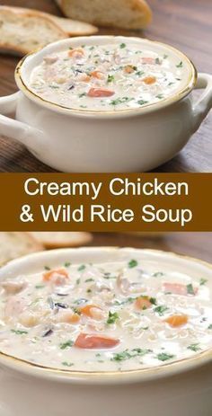 Creamy Chicken And Wild Rice, Creamy Wild Rice Soup, Chicken And Wild Rice Soup, Wild Rice Soup Recipes, Chicken Wild Rice, Stovetop Chicken, Recipe Crockpot, Chicken Wild Rice Soup, Creamy Chicken And Rice